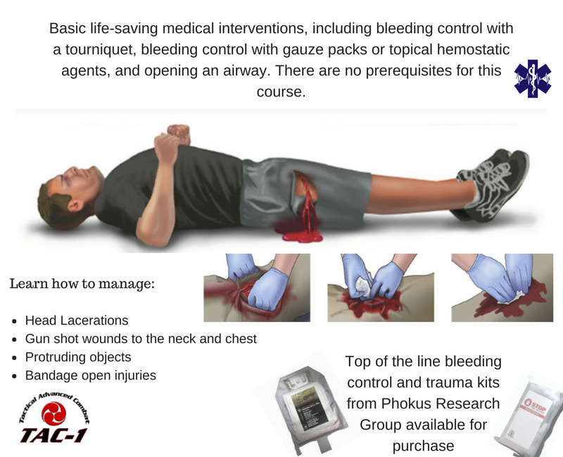 Bleeding control wound management course tac 1